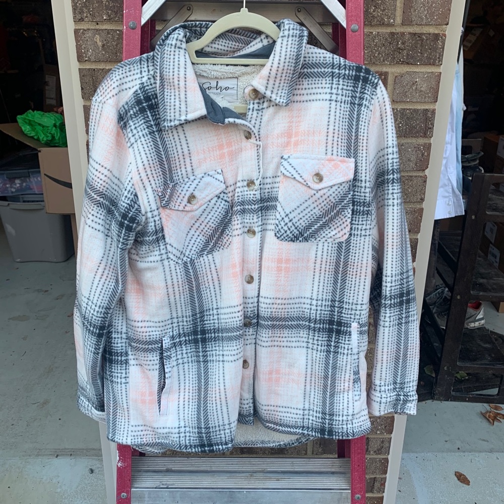 Fleece with Sherpa lined flannel